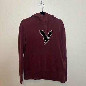 American Eagle Maroon Hoodie